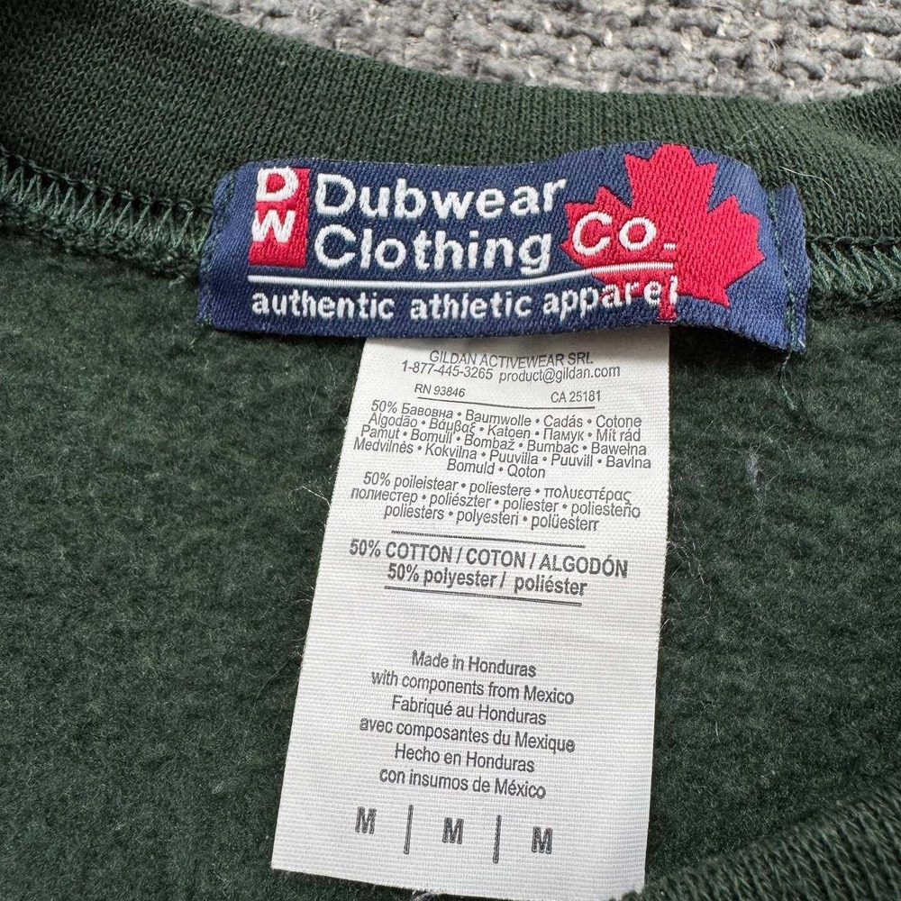 Gildan MOM Sweatshirt Womens Large Green Varsity Embroidered Crewneck Pullover - Picture 5 of 9